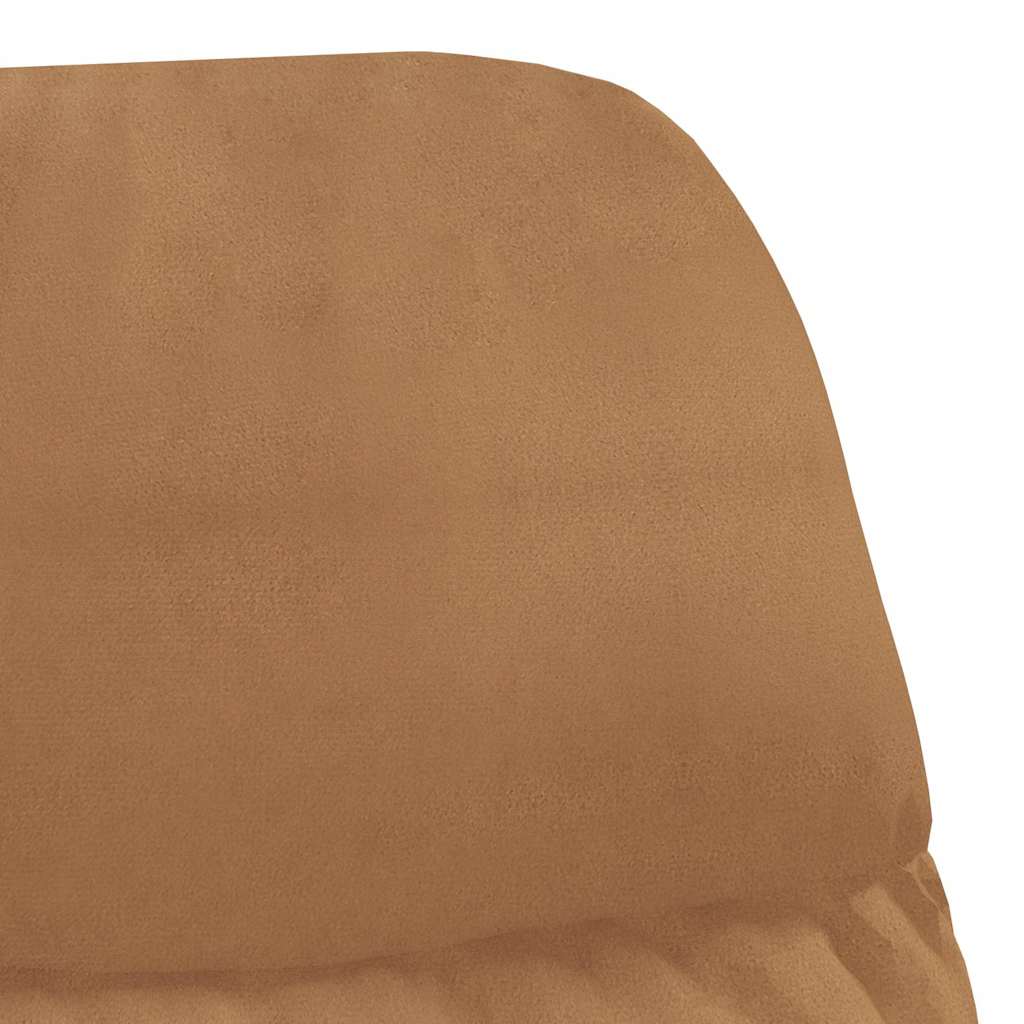 Πολυθρόνα Relax με Υποπόδιο Taupe από Συνθετικό Καστόρι - Pakobazaar