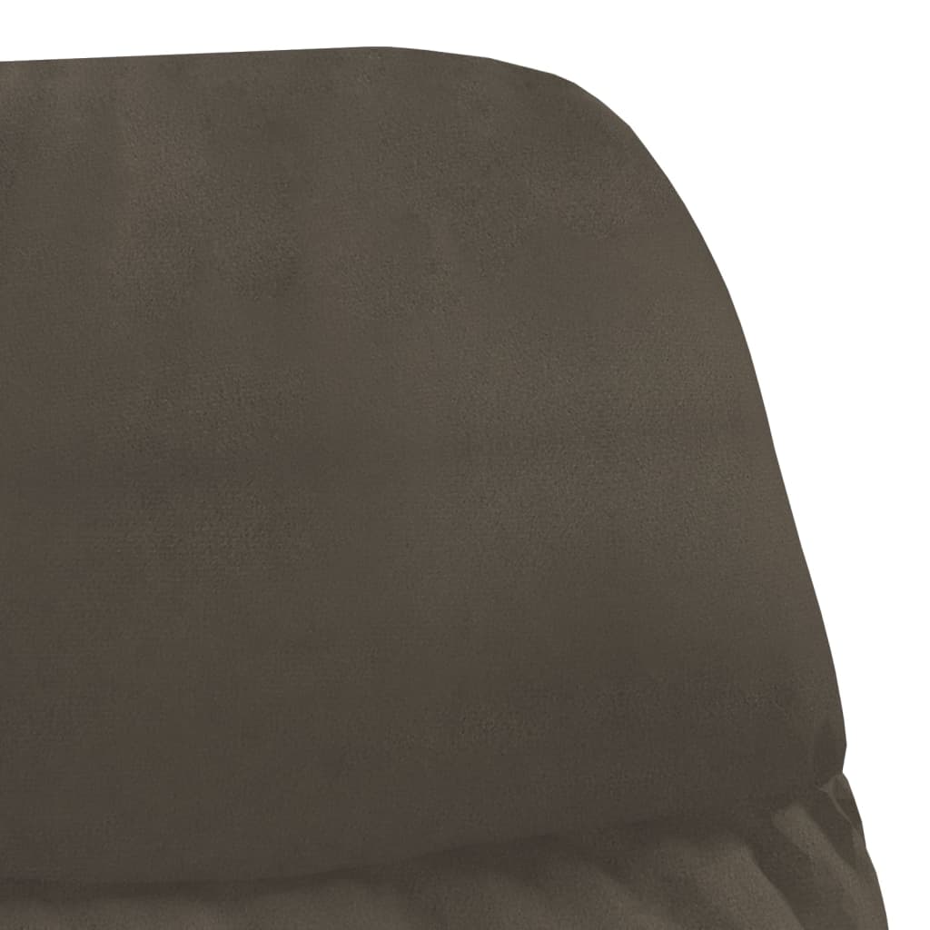 Πολυθρόνα Relax με Υποπόδιο Σκούρο Γκρι από Συνθετικό Καστόρι - Pakobazaar