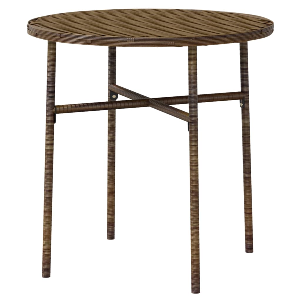 Σετ Τραπεζαρίας Κήπου 3 Τεμαχίων Καφέ από Συνθετικό Ρατάν - PAKOBAZAAR