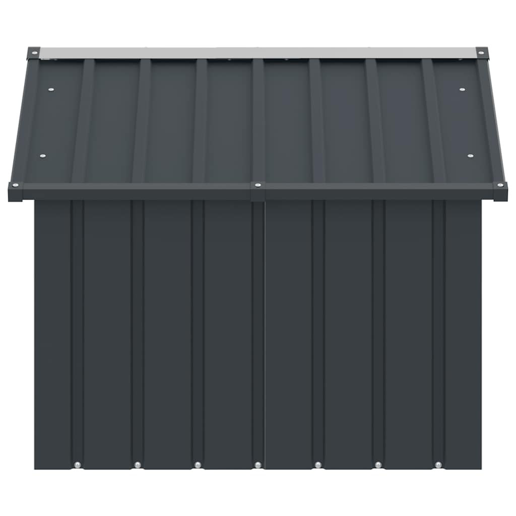 Σπιτάκι Σκύλου Ανθρακί 116,5x103x81,5 εκ. Γαλβανισμένο Ατσάλι - PAKOBAZAAR