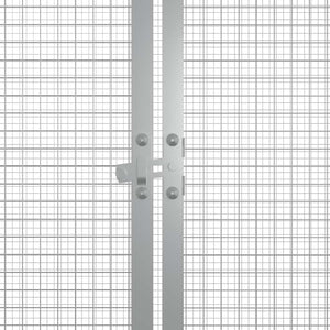 Κοτέτσι - Κλουβί Γκρι 200x91x100 εκ. από Γαλβανισμένο Χάλυβα - PAKOBAZAAR