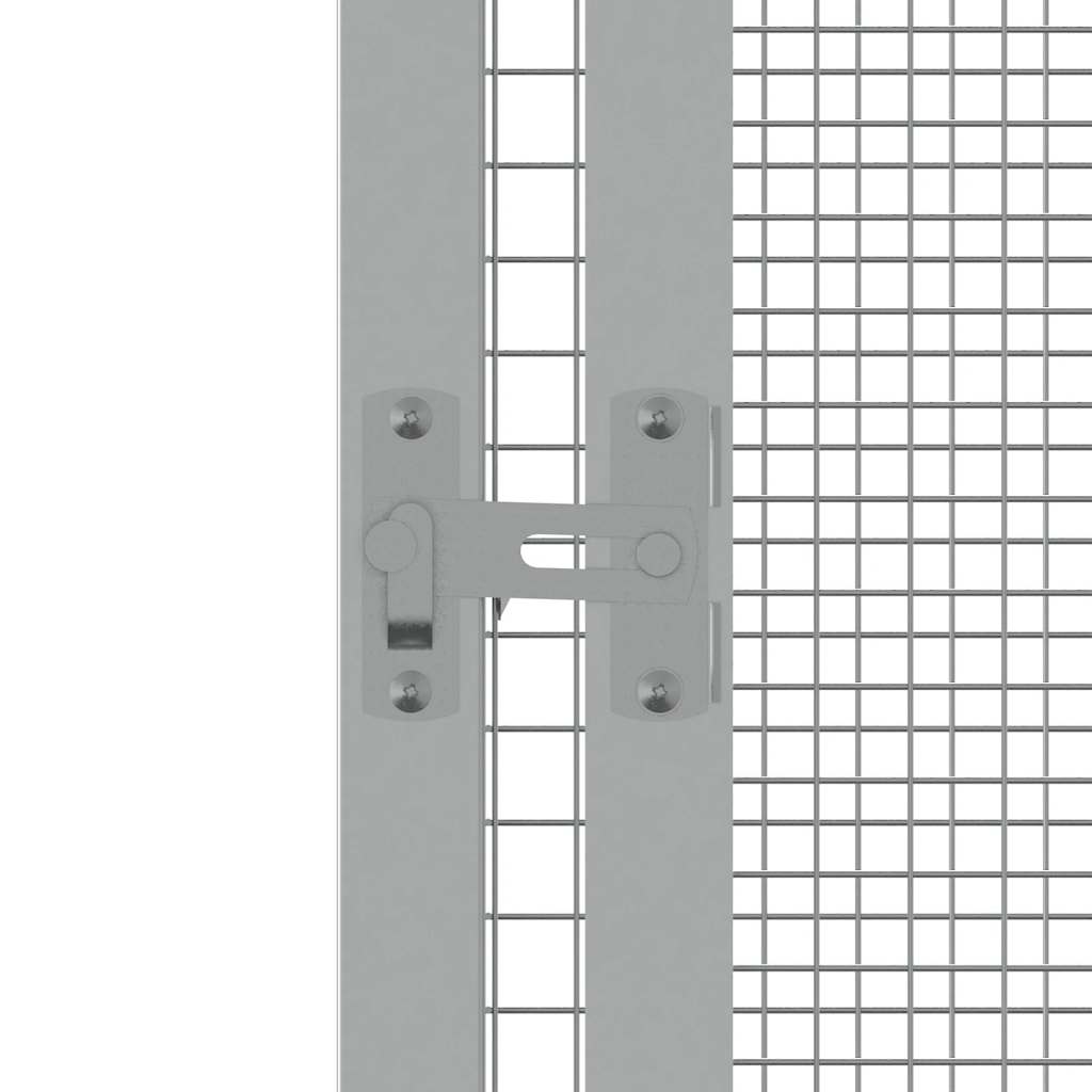 Κλουβί Πουλιών Ανθρακί 213,5x217,5x211,5 εκ Γαλβανισμένο Χάλυβα - PAKOBAZAAR