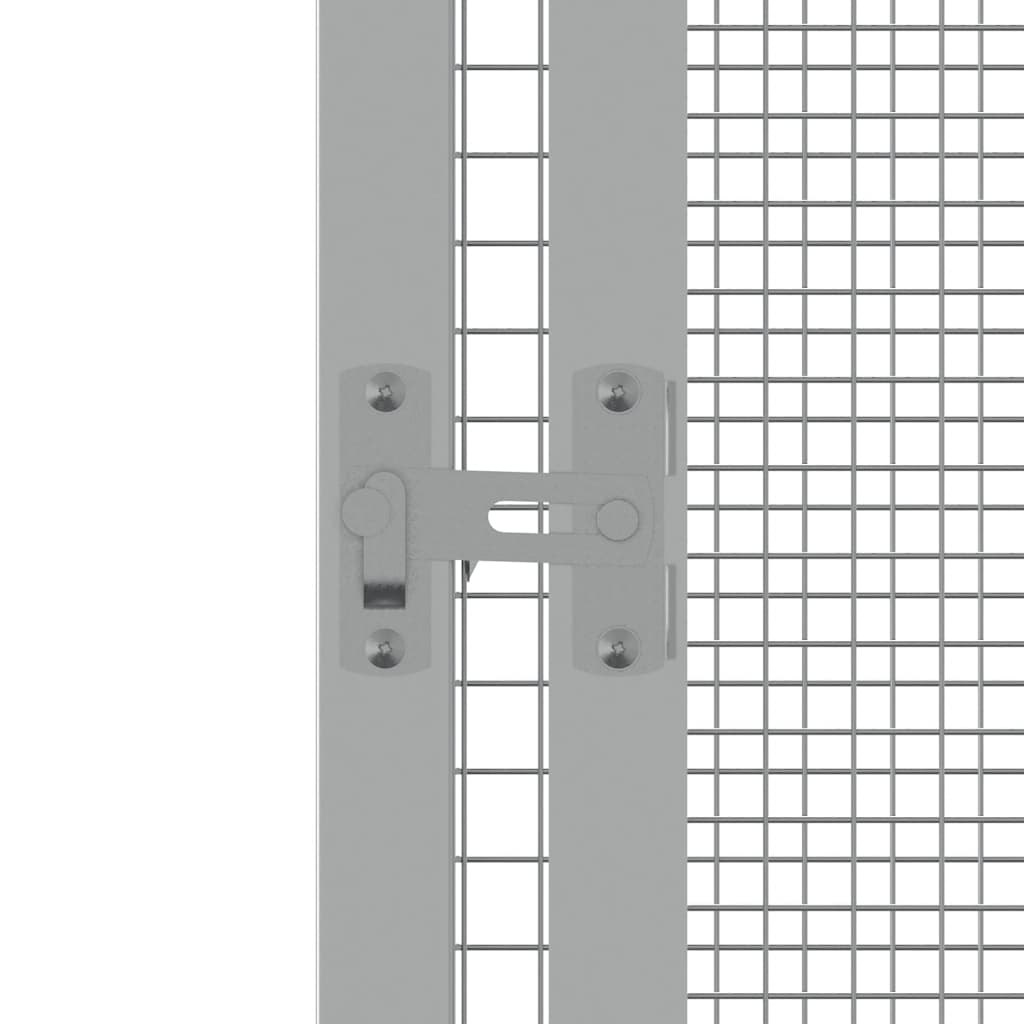 Κλουβί Πουλιών Γκρι 111x107x211,5 εκ από Γαλβανισμένο Χάλυβα - PAKOBAZAAR