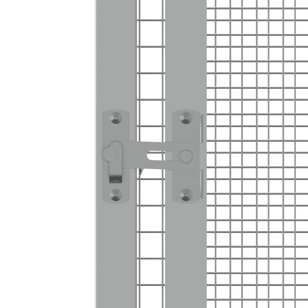 Κλουβί Πουλιών Γκρι 302,5x324,5x211,5 εκ Γαλβανισμένο Χάλυβα - PAKOBAZAAR