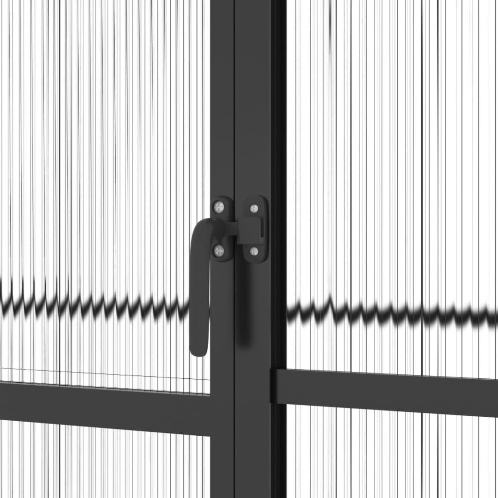 Θερμοκήπιο με Πλαίσιο Βάσης Ανθρακί 6,43 μ² από Αλουμίνιο