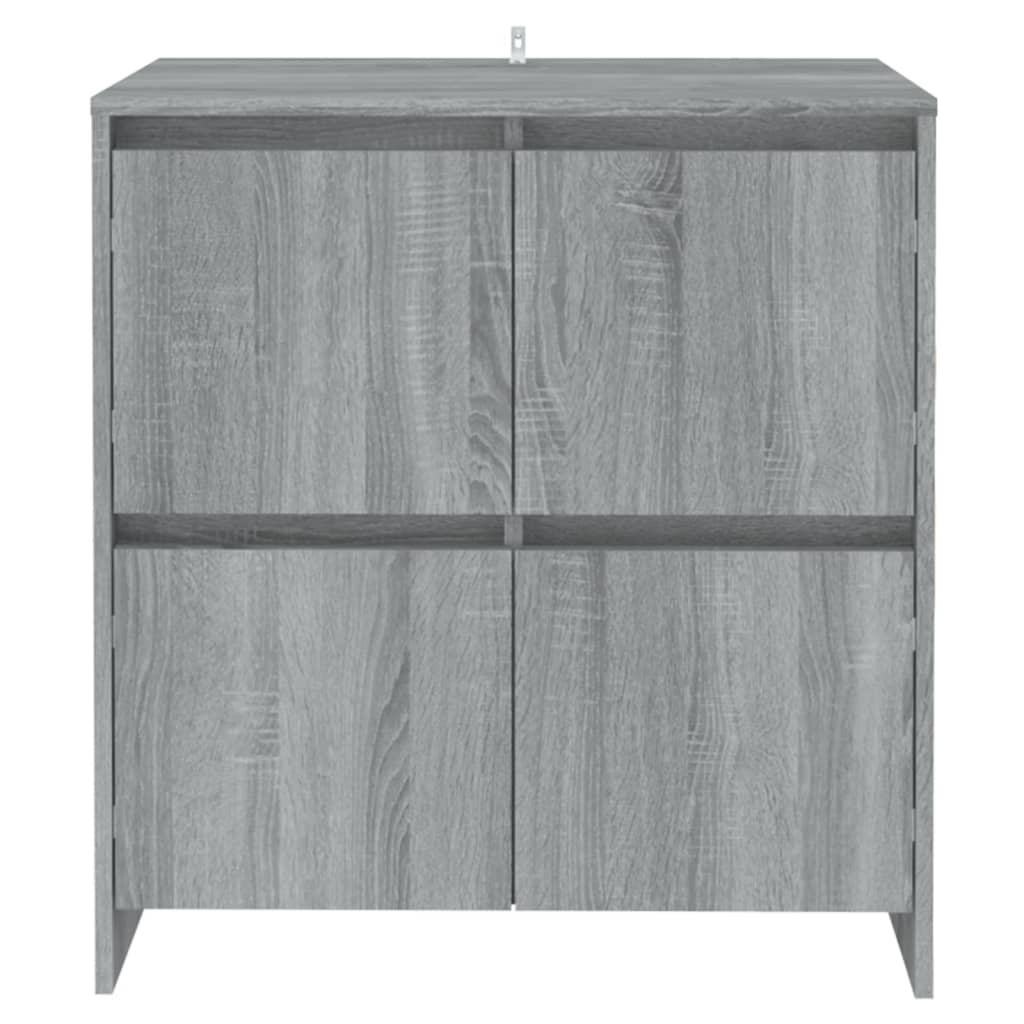 Ντουλάπια 2 τεμ. Γκρι Sonoma 70 x 41 x 75 εκ. από Επεξ. Ξύλο - PAKOBAZAAR