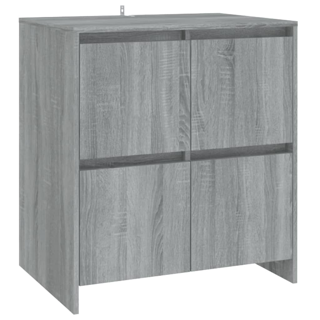 Ντουλάπια 2 τεμ. Γκρι Sonoma 70 x 41 x 75 εκ. από Επεξ. Ξύλο - PAKOBAZAAR