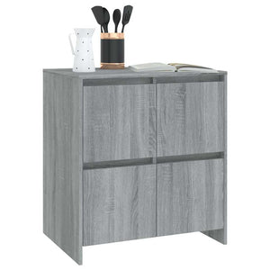 Ντουλάπια 2 τεμ. Γκρι Sonoma 70 x 41 x 75 εκ. από Επεξ. Ξύλο - PAKOBAZAAR