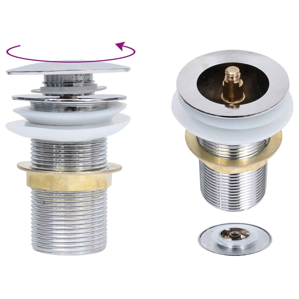 Νιπτήρας Μπάνιου με Βρύση& Βαλβίδα Πατητή από Ψημ. Γυαλί Καφέ - PAKOBAZAAR