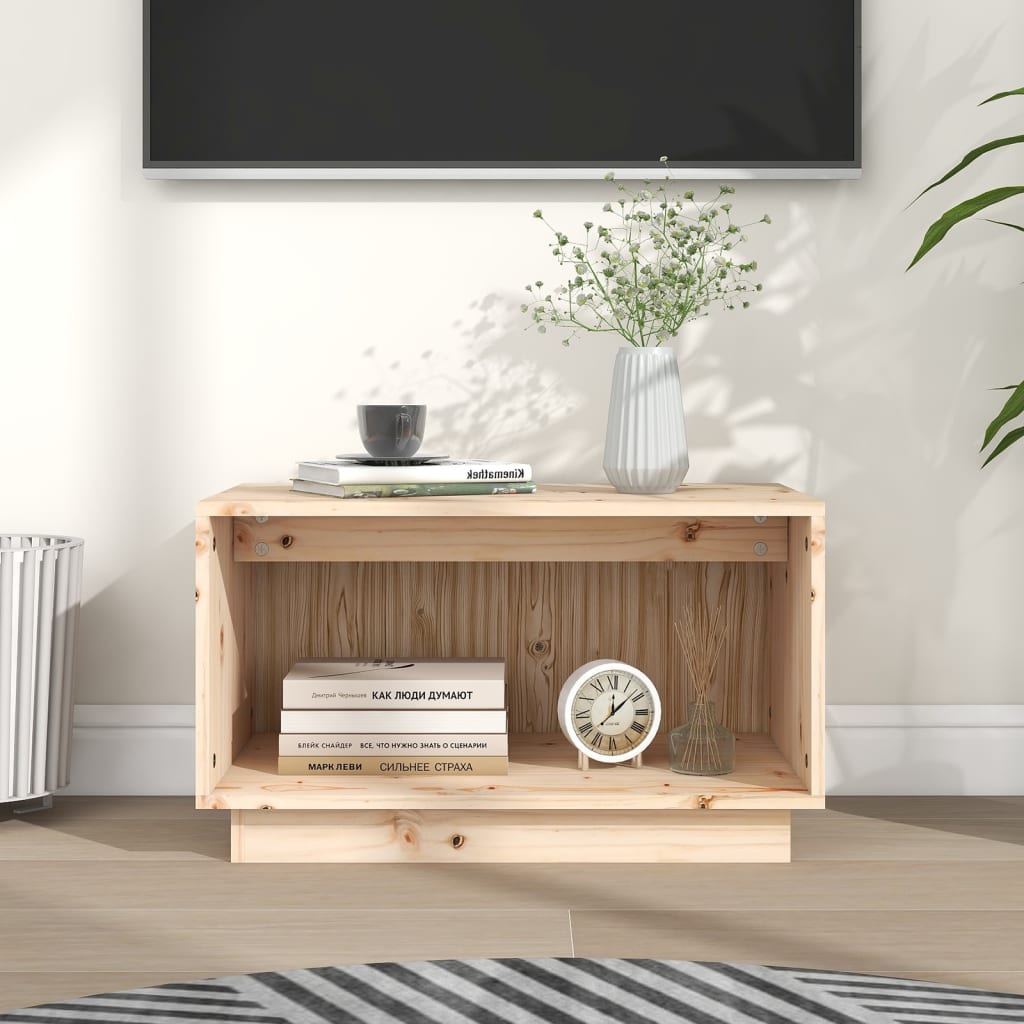 Έπιπλο Τηλεόρασης 60 x 35 x 35 εκ. από Μασίφ Ξύλο Πεύκου