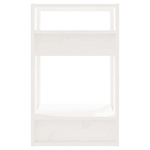 Βιβλιοθήκη/Διαχωριστικό Χώρου Λευκό 41x35x57 εκ. Μασίφ Πεύκο