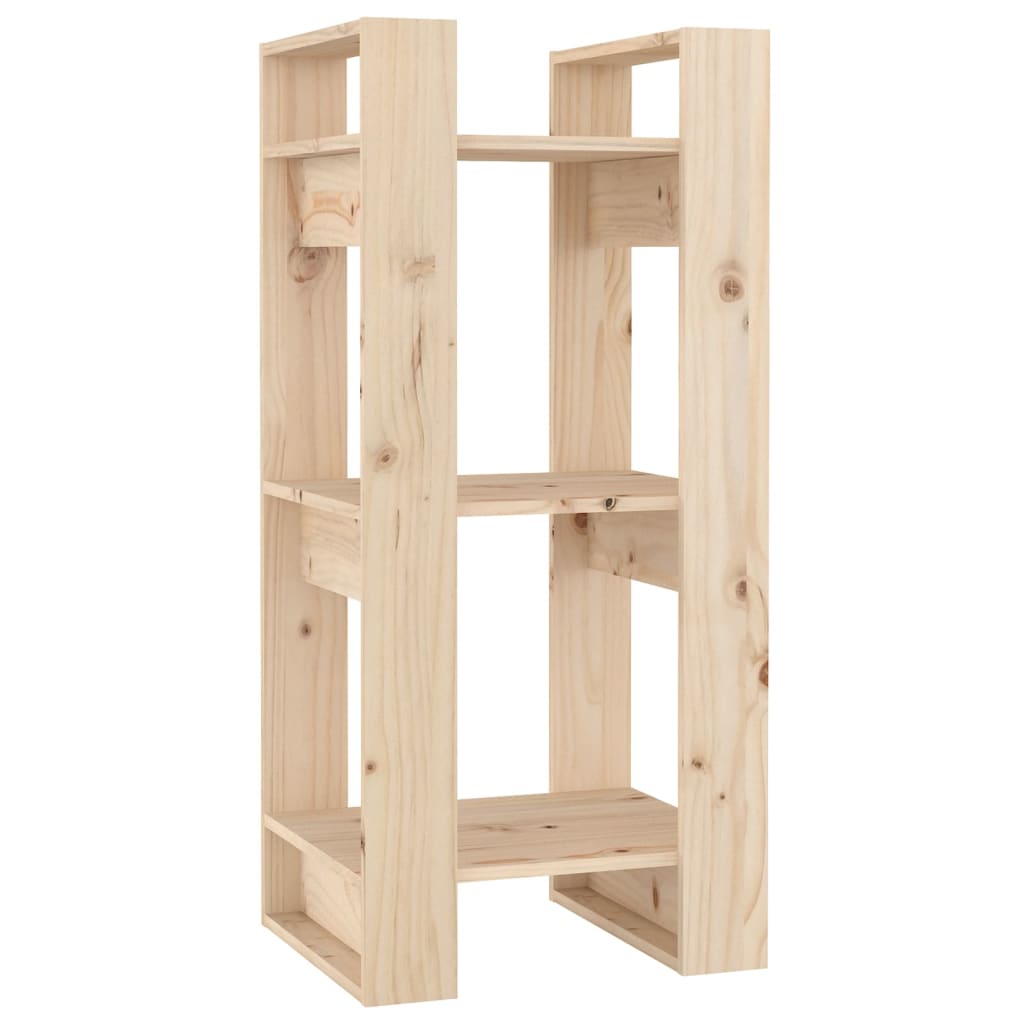 Βιβλιοθήκη/Διαχωριστικό Χώρου 41x35x91 εκ. Μασίφ Ξύλο Πεύκου - Pakobazaar