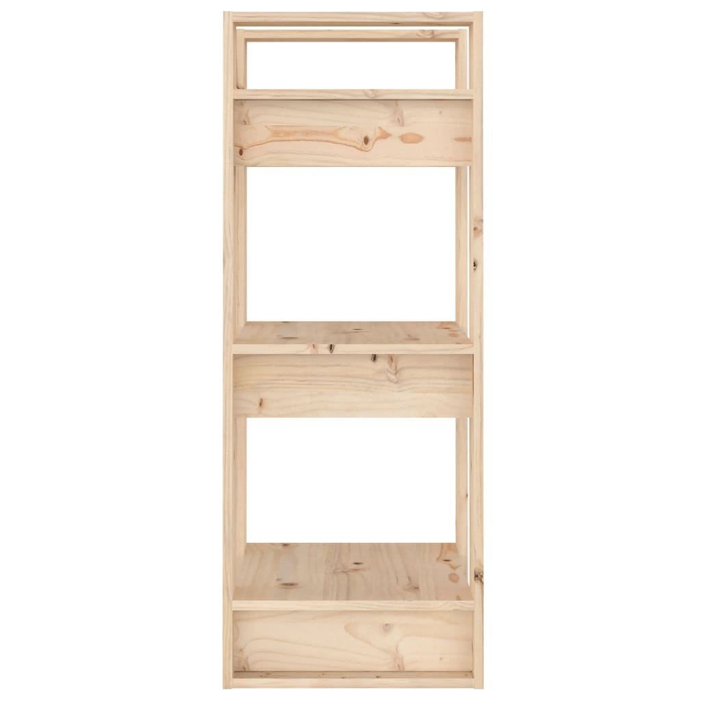 Βιβλιοθήκη/Διαχωριστικό Χώρου 41x35x91 εκ. Μασίφ Ξύλο Πεύκου - Pakobazaar