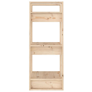 Βιβλιοθήκη/Διαχωριστικό Χώρου 41x35x91 εκ. Μασίφ Ξύλο Πεύκου - Pakobazaar