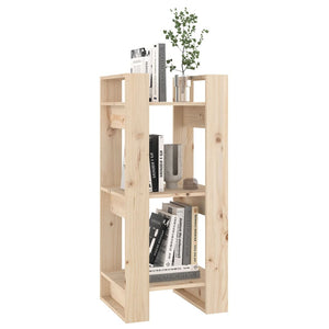 Βιβλιοθήκη/Διαχωριστικό Χώρου 41x35x91 εκ. Μασίφ Ξύλο Πεύκου - Pakobazaar