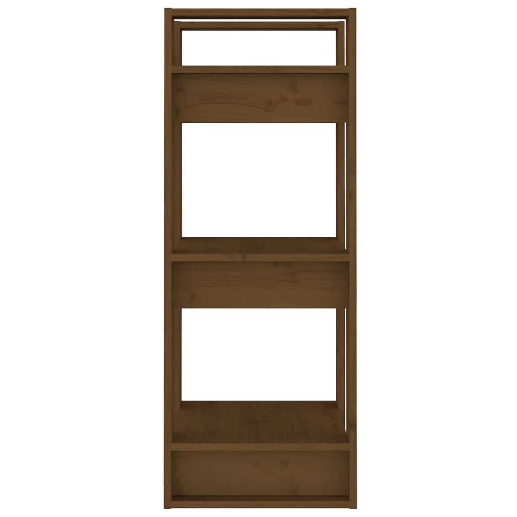 Βιβλιοθήκη/Διαχωριστικό Χώρου Μελί 41x35x91 εκ. Μασίφ Ξύλο