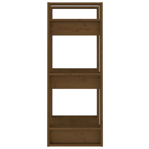 Βιβλιοθήκη/Διαχωριστικό Χώρου Μελί 41x35x91 εκ. Μασίφ Ξύλο