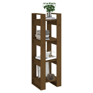 Βιβλιοθήκη/Διαχωριστικό Χώρου Μελί 41x35x125 εκ. Μασίφ Ξύλο