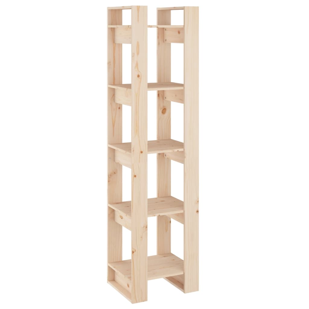 Βιβλιοθήκη/Διαχωριστικό Χώρου 41x35x160 εκ. Μασίφ Ξύλο Πεύκου - Pakobazaar