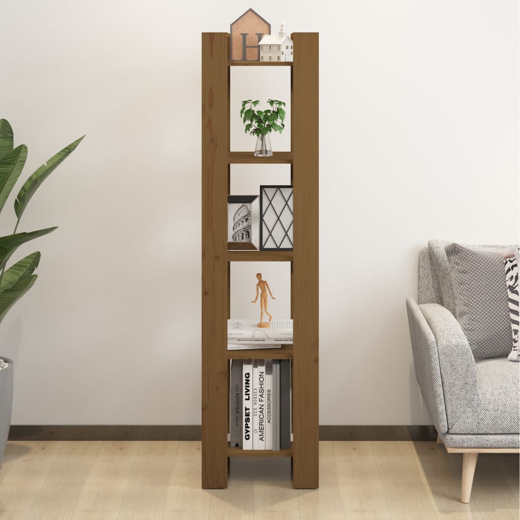 Βιβλιοθήκη/Διαχωριστικό Χώρου Μελί 41x35x160 εκ. Μασίφ Πεύκο