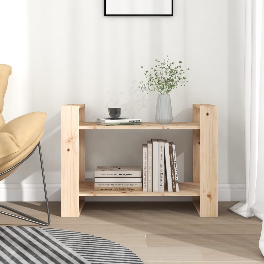 Βιβλιοθήκη/Διαχωριστικό Χώρου 80x35x56,5 εκ. Μασίφ Ξύλο Πεύκου