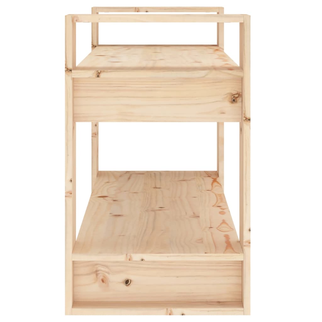Βιβλιοθήκη/Διαχωριστικό Χώρου 80x35x56,5 εκ. Μασίφ Ξύλο Πεύκου