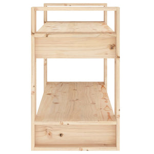 Βιβλιοθήκη/Διαχωριστικό Χώρου 80x35x56,5 εκ. Μασίφ Ξύλο Πεύκου
