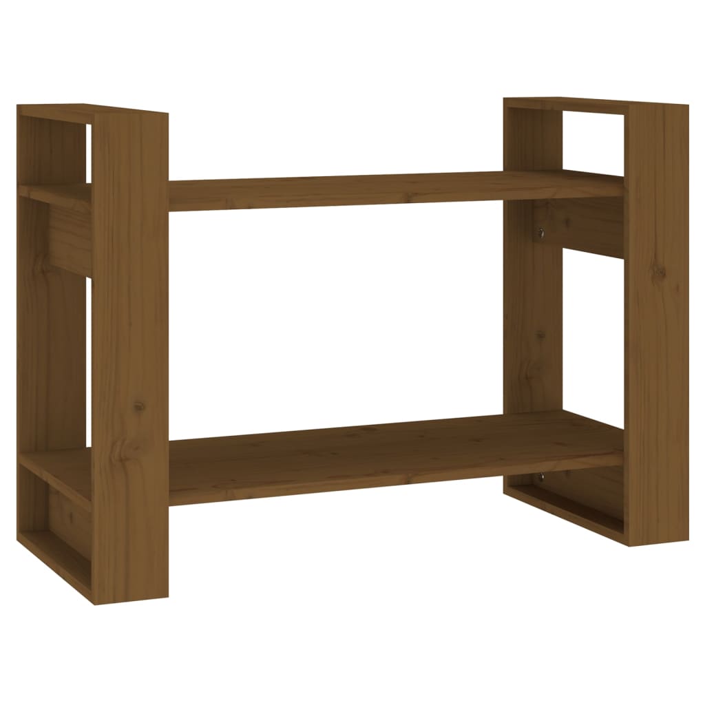 Βιβλιοθήκη/Διαχωριστικό Χώρου Μελί 80x35x56,5 εκ. Μασίφ Ξύλο