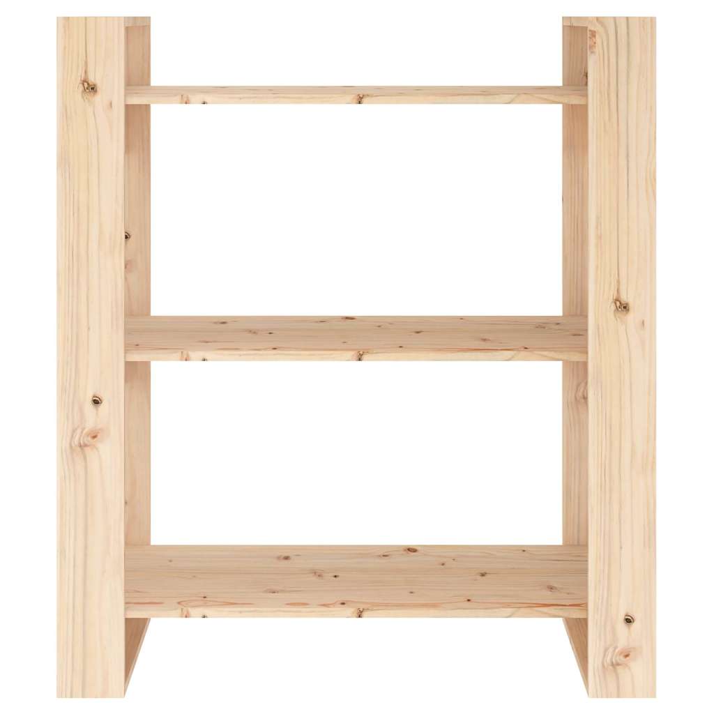 Βιβλιοθήκη/Διαχωριστικό Δωματίου 80x35x91 εκ. από Μασίφ Ξύλο Πεύκου - Pakobazaar