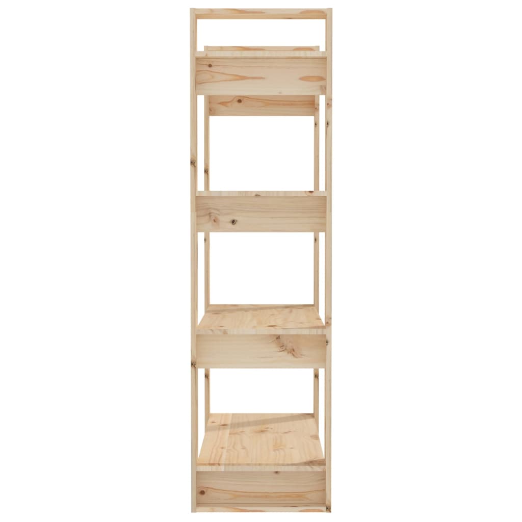 Βιβλιοθήκη/Διαχωριστικό Χώρου 80x35x125 εκ. Μασίφ Ξύλο Πεύκου