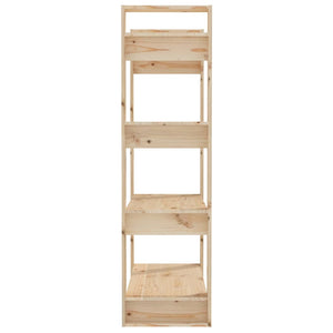 Βιβλιοθήκη/Διαχωριστικό Χώρου 80x35x125 εκ. Μασίφ Ξύλο Πεύκου