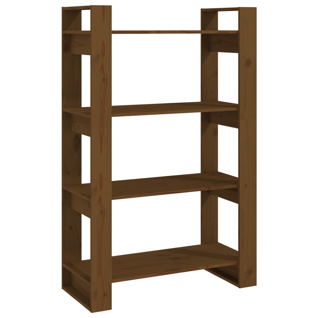 Βιβλιοθήκη/Διαχωριστικό Χώρου Μελί 80x35x125 εκ. Μασίφ Ξύλο - Pakobazaar