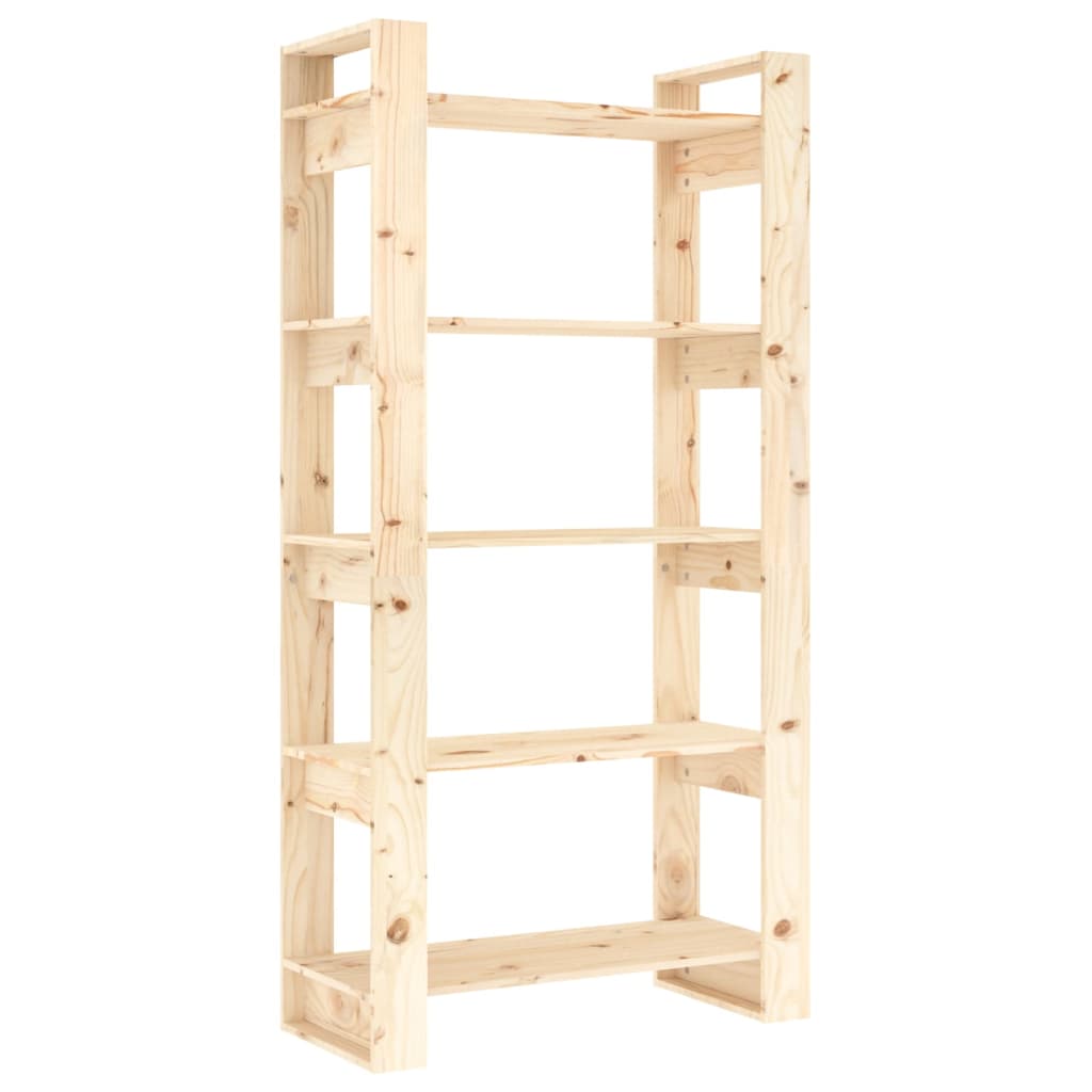 Βιβλιοθήκη/Διαχωριστικό Δωματίου 80x35x160 εκ. από Μασίφ Ξύλο - Pakobazaar