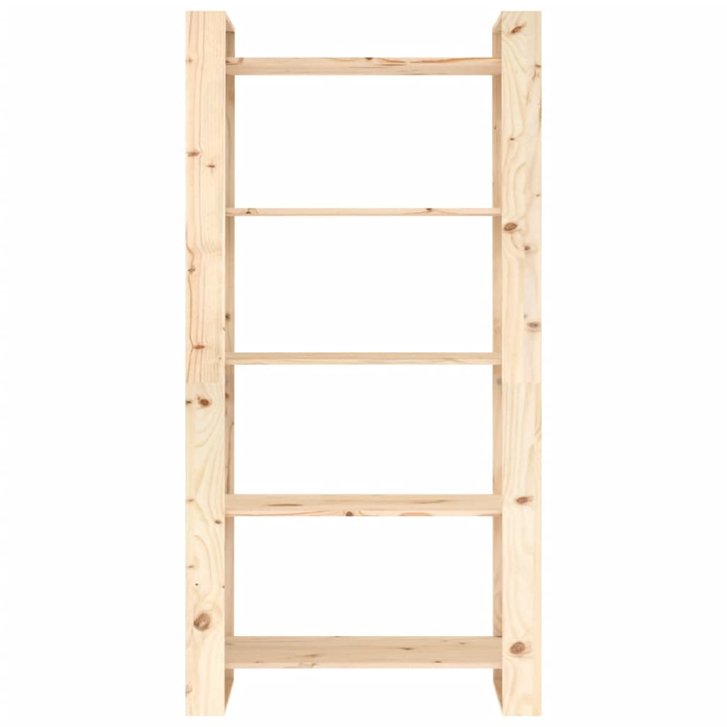 Βιβλιοθήκη/Διαχωριστικό Δωματίου 80x35x160 εκ. από Μασίφ Ξύλο - Pakobazaar