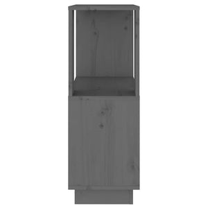 Βιβλιοθήκη/Διαχωριστικό Χώρου Γκρι 51x25x70 εκ. Μασίφ Πεύκο