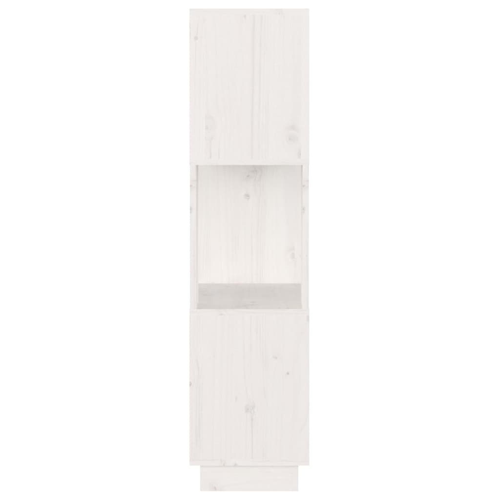 Βιβλιοθήκη/Διαχωριστικό Χώρου Λευκό 51x25x101 εκ. Μασίφ Πεύκο