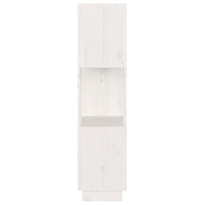 Βιβλιοθήκη/Διαχωριστικό Χώρου Λευκό 51x25x101 εκ. Μασίφ Πεύκο