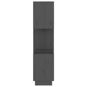 Βιβλιοθήκη/Διαχωριστικό Χώρου Γκρι 51x25x101 εκ. Μασίφ Πεύκο