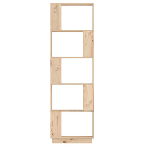 Βιβλιοθήκη/Διαχωριστικό Χώρου 51x25x163,5 εκ. Μασίφ Ξύλο Πεύκου