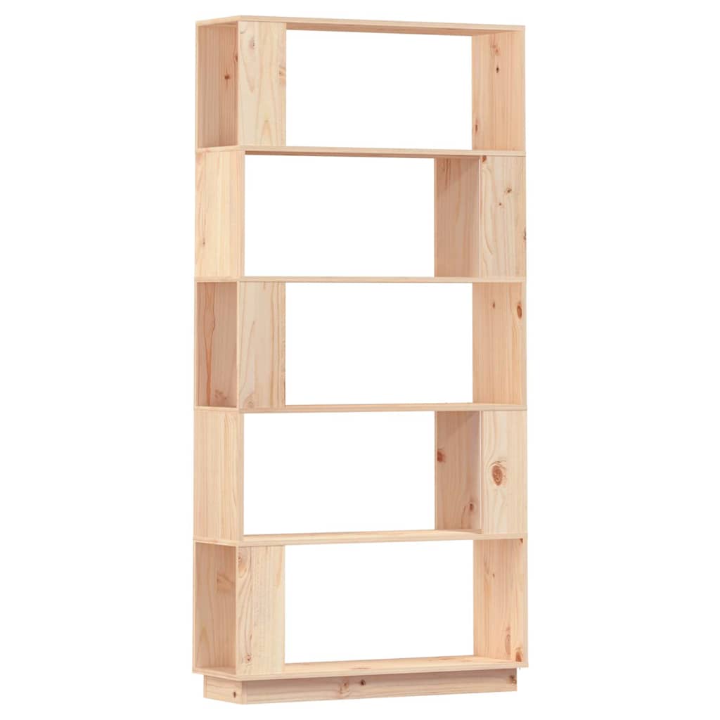 Βιβλιοθήκη/Διαχωριστικό Χώρου 80x25x163,5 εκ. Μασίφ Ξύλο Πεύκου - Pakobazaar