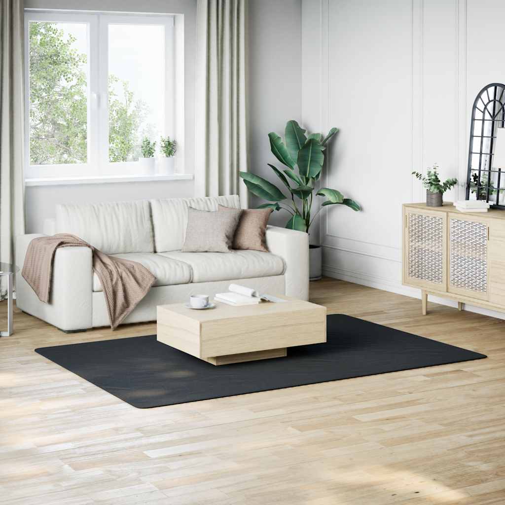 Χαλί Πλενόμενο Μαλακό Shaggy Μαύρο 160 x 230 εκ. Αντιολισθητικό - Pakobazaar