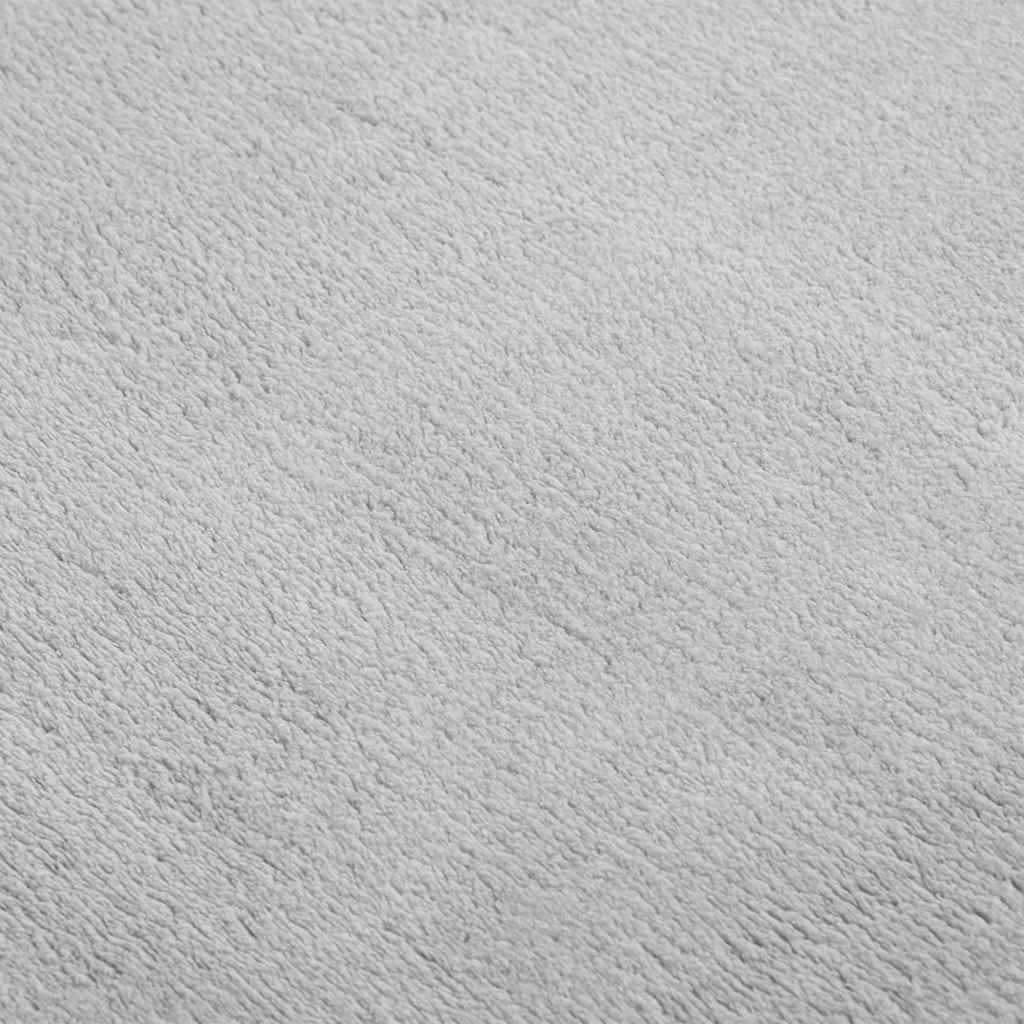 Χαλί Πλενόμενο Μαλακό Shaggy Γκρι 160x230 εκ. Αντιολισθητικό