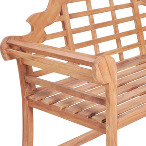 Παγκάκι Κήπου 127 x 58,5 x 92,5 εκ. από Μασίφ Ξύλο Teak