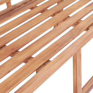 Παγκάκι Κήπου 127 x 58,5 x 92,5 εκ. από Μασίφ Ξύλο Teak