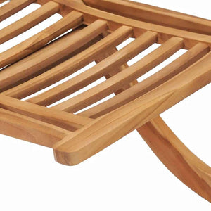 Πτυσσόμενη Πτυσσόμενη Καρέκλα 50x90x69 εκ. από Μασίφ Ξύλο Teak