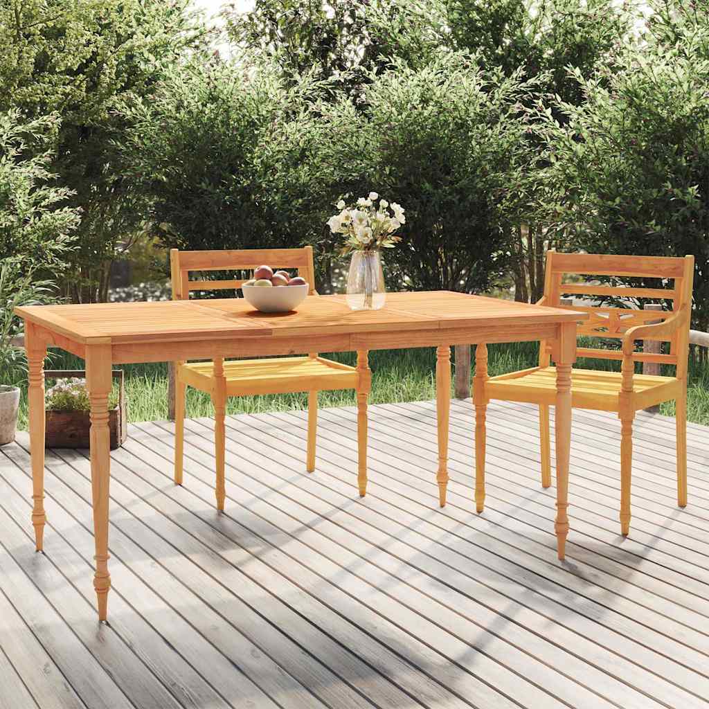 Τραπέζι Batavia 200 x 100 x 75 εκ. από Μασίφ Ξύλο Teak