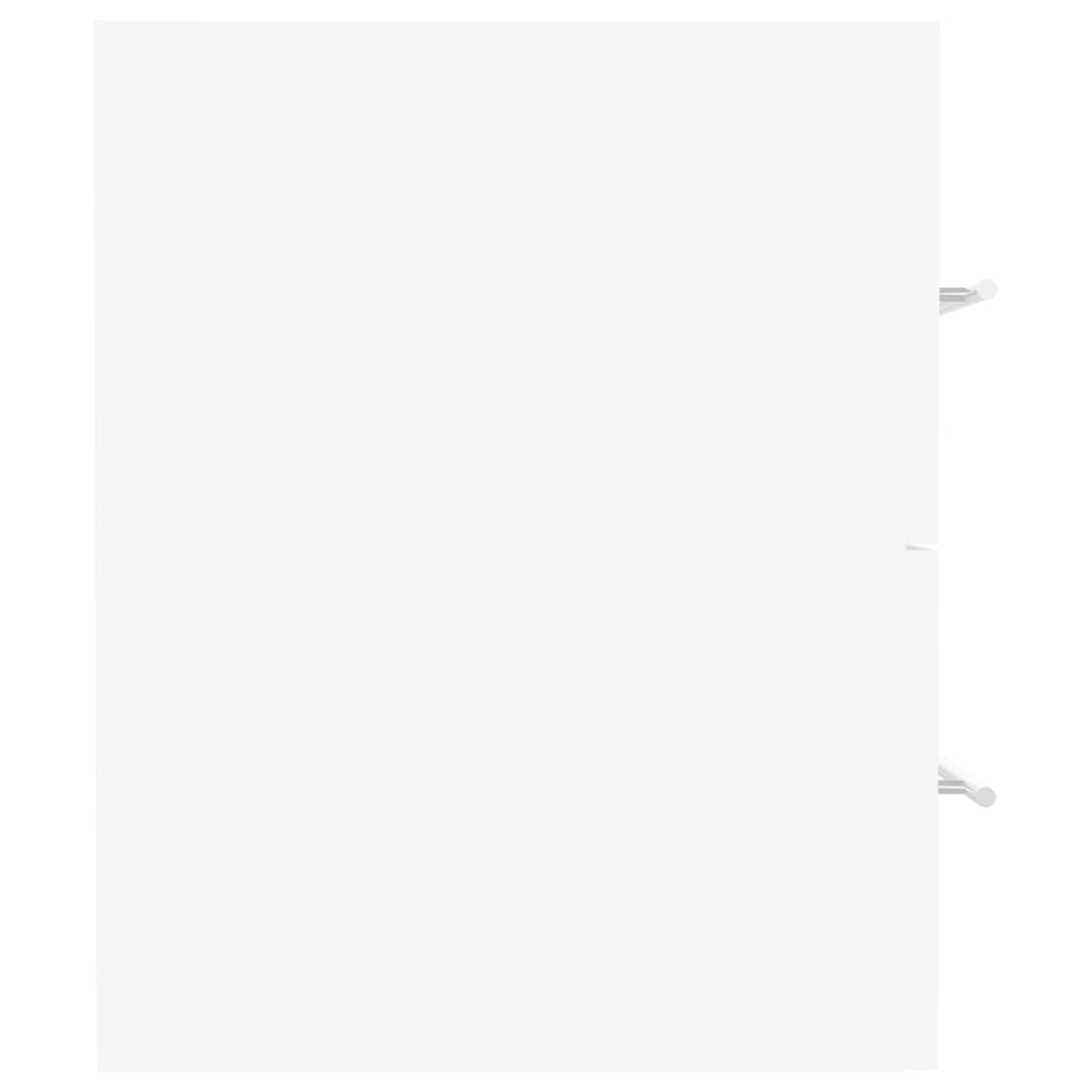 Ντουλάπι Μπάνιου με Ενσωμ. Νιπτήρα Λευκό από Επεξεργασμένο Ξύλο - PAKOBAZAAR