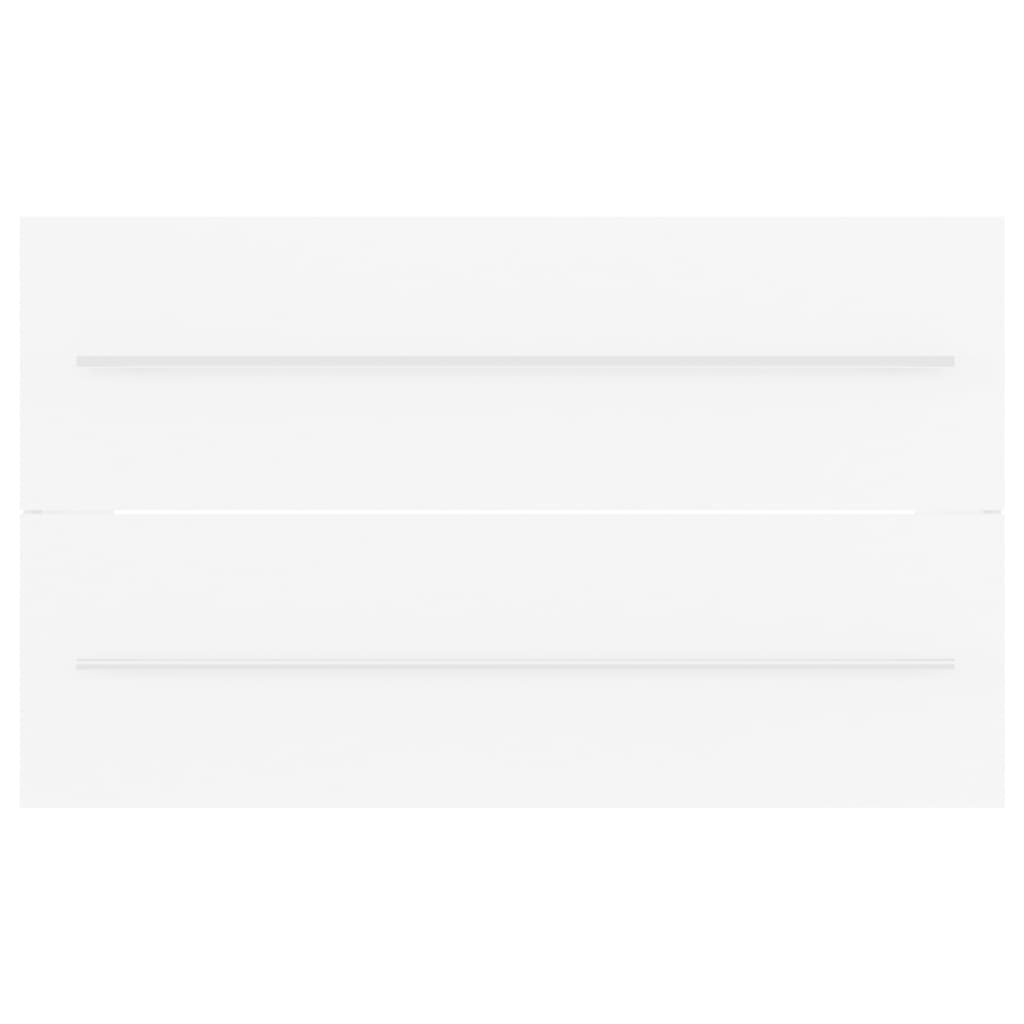 Ντουλάπι Μπάνιου με Νιπτήρα Λευκό από Επεξεργασμένο Ξύλο - Pakobazaar