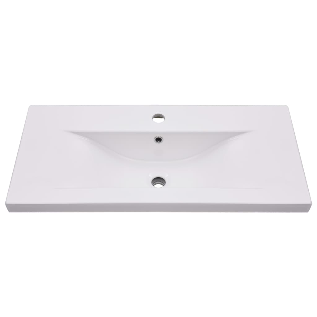 Ντουλάπι Μπάνιου με Νιπτήρα Λευκό από Επεξεργασμένο Ξύλο - Pakobazaar