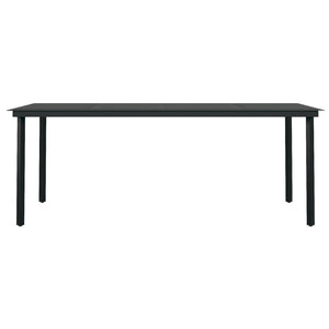 Σετ Τραπεζαρίας Κήπου 7 Τεμαχίων Μαύρο - PAKOBAZAAR